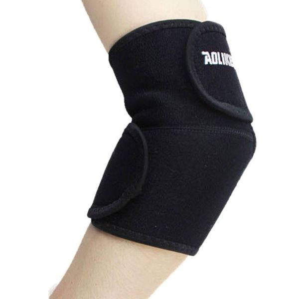 promotional 2pcs basketball tennis games sports compression elbow supporter elbow pad outdoor, Black;gray